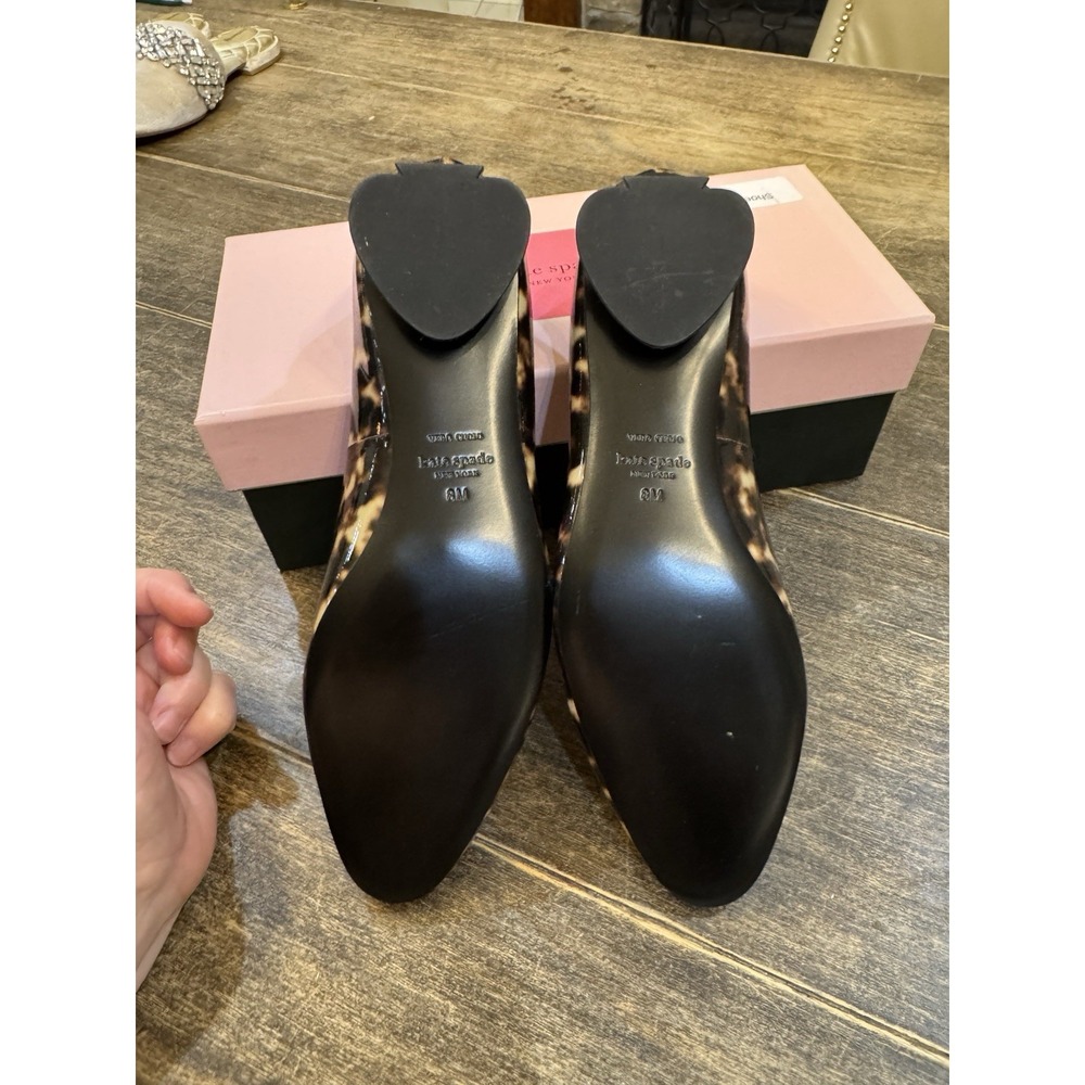 NEW Kate Spade New York Fallyn Tortoise Fur Leather Ballet Flats Womens Size 9 - Picture 8 of 12